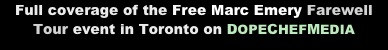 Full coverage of the Free Marc Emery Farewell Tour event in Toronto on DOPECHEFMEDIA